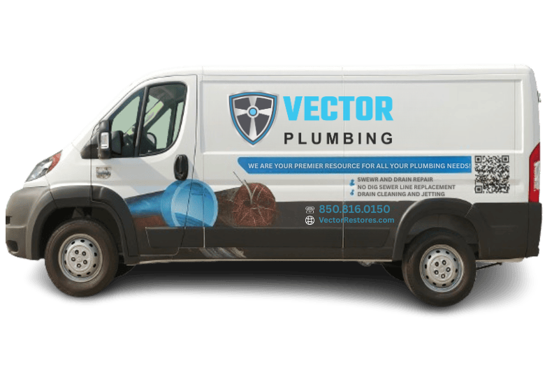 vector restores plumbing van
